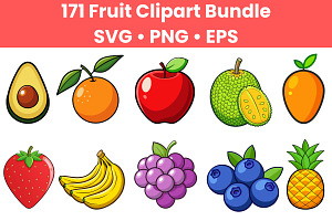 Fruit Clipart Bundle