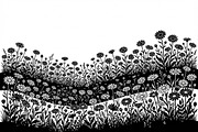 60 Daisy Flower Field Silhouette, a Seasonal Illustration by Amazin_art (Thumbnail 21 of 36)