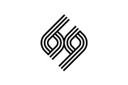 Creative Simple Number 69 Logo, a Branding & Logo Template by Buqancreative (Thumbnail 3 of 3)