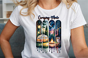 Camping Mode Brushstroke Sublimation, an Illustration by Sublimation Artist (Thumbnail 5 of 9)