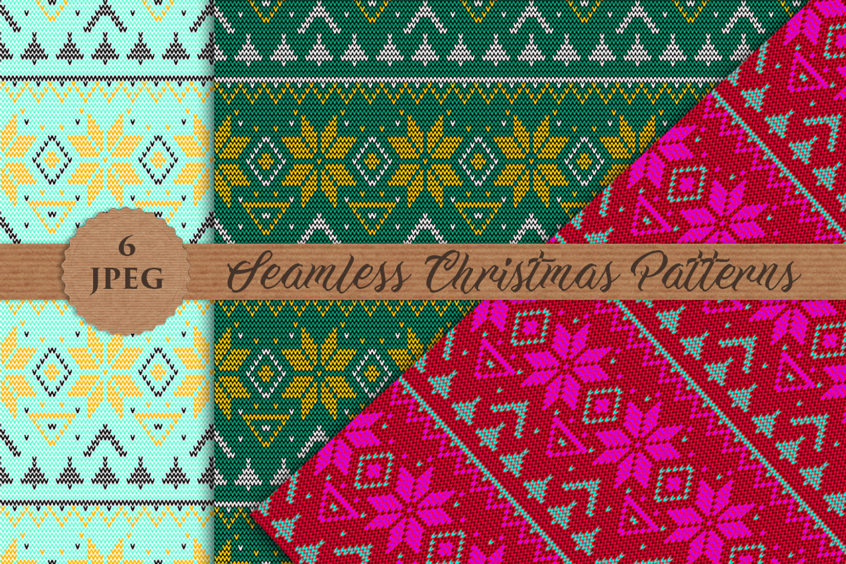 SALE! CHRISTMAS KNITTED patterns, a Pattern Graphic by Futurel (Photo 2 of 5)