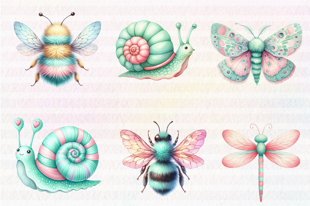 Insects Clipart Bundle, an Illustration by CreationArt (Photo 4 of 5)