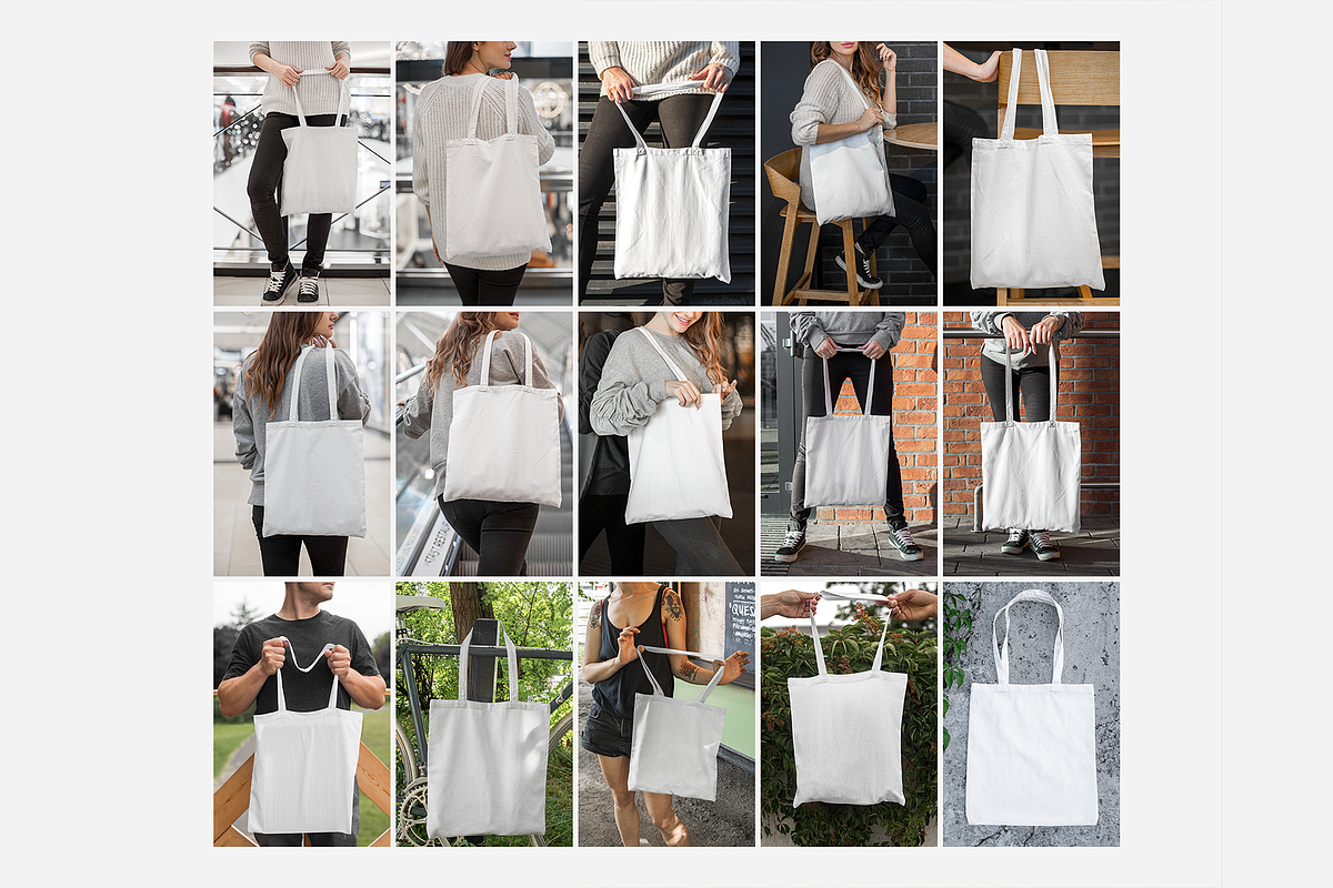35 Canvas Tote Bag Mockups Pack, a Product Mockup by Mint Mockups (Photo 4 of 6)
