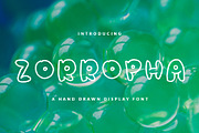 ZORROPHA BUBBLE FONT HEADER, a Sans Serif Font by NadaNora (Thumbnail 1 of 4)