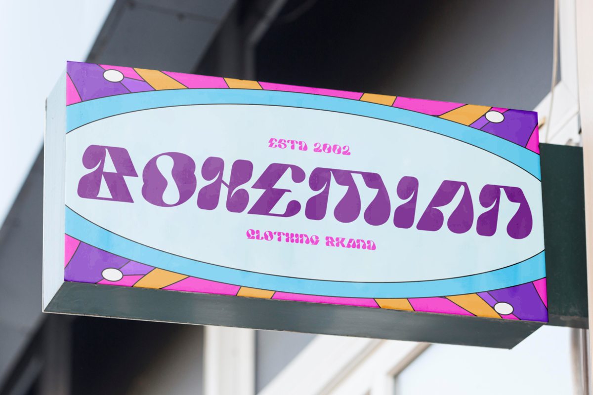 Funky Warp Psychedelic Font, a Font by PutraCetol Studio (Photo 3 of 5)