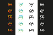 Surfing Logo Set., a Graphic by Finevector (Thumbnail 2 of 6)