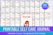 Printable Self-Care Journal Bundle, a Print Template by Mustafiz (Thumbnail 1 of 9)