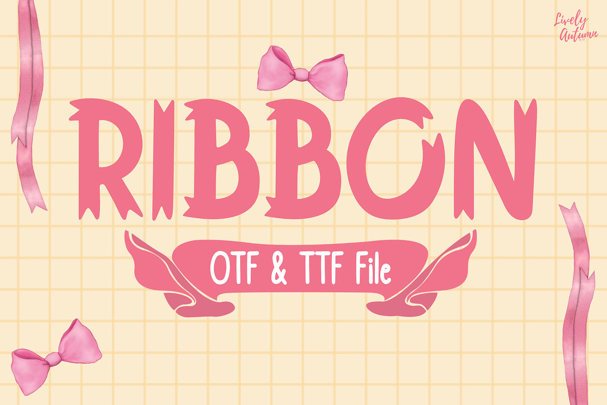 Ribbon | Sans serif font, a Sans Serif Font by LivelyAutumn11.11 (Photo 1 of 5)