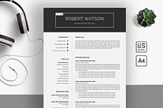 Resume / CV, a Resume Template by SlideCo (Thumbnail 1 of 6)