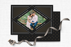 Art Deco Vintage Photo Save the Date
