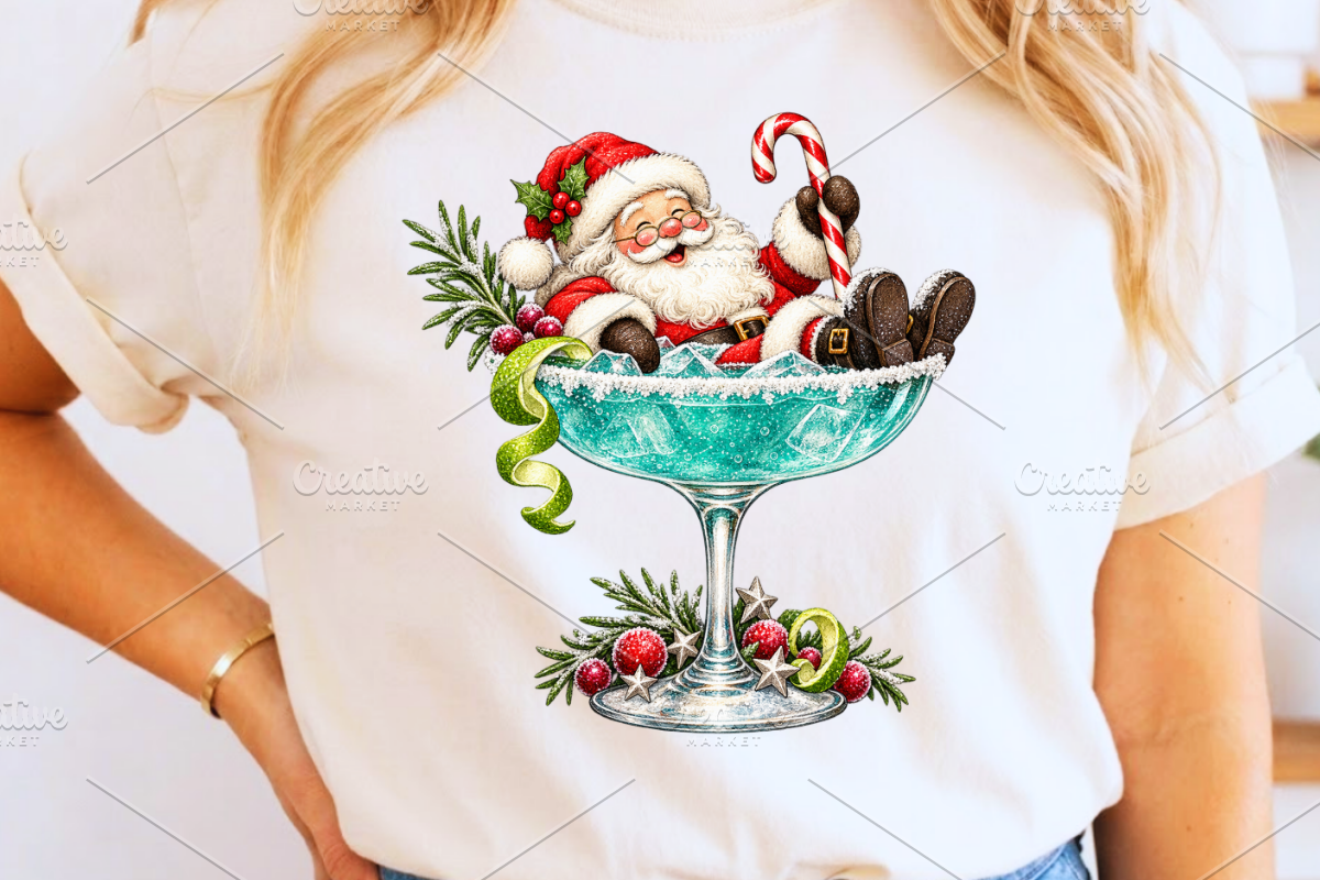 Whimsical Christmas Cocktail PNGs, a Decorative Illustration by Ink Gallery (Photo 11 of 13)