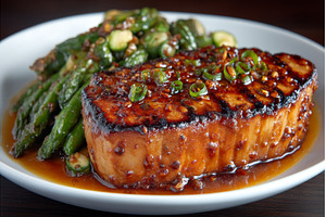 The Asian dinner plate includes tuna, a Food & Drink Photo by ZinetroN
