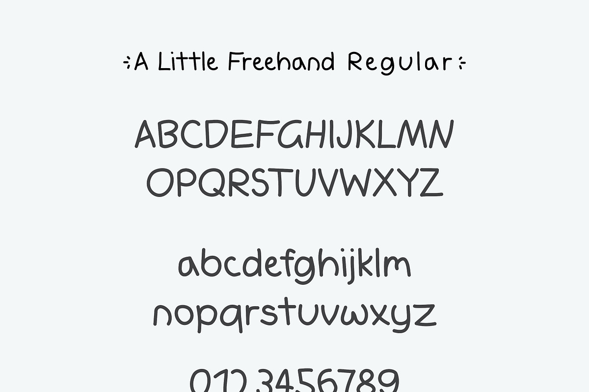 A Little Freehand Font, a Handwritten Font by Kassy (Photo 2 of 10)