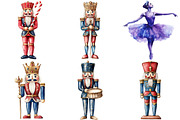 Nutcracker Ballet Christmas Clipart, an Illustration by Canvas Craft (Thumbnail 2 of 3)