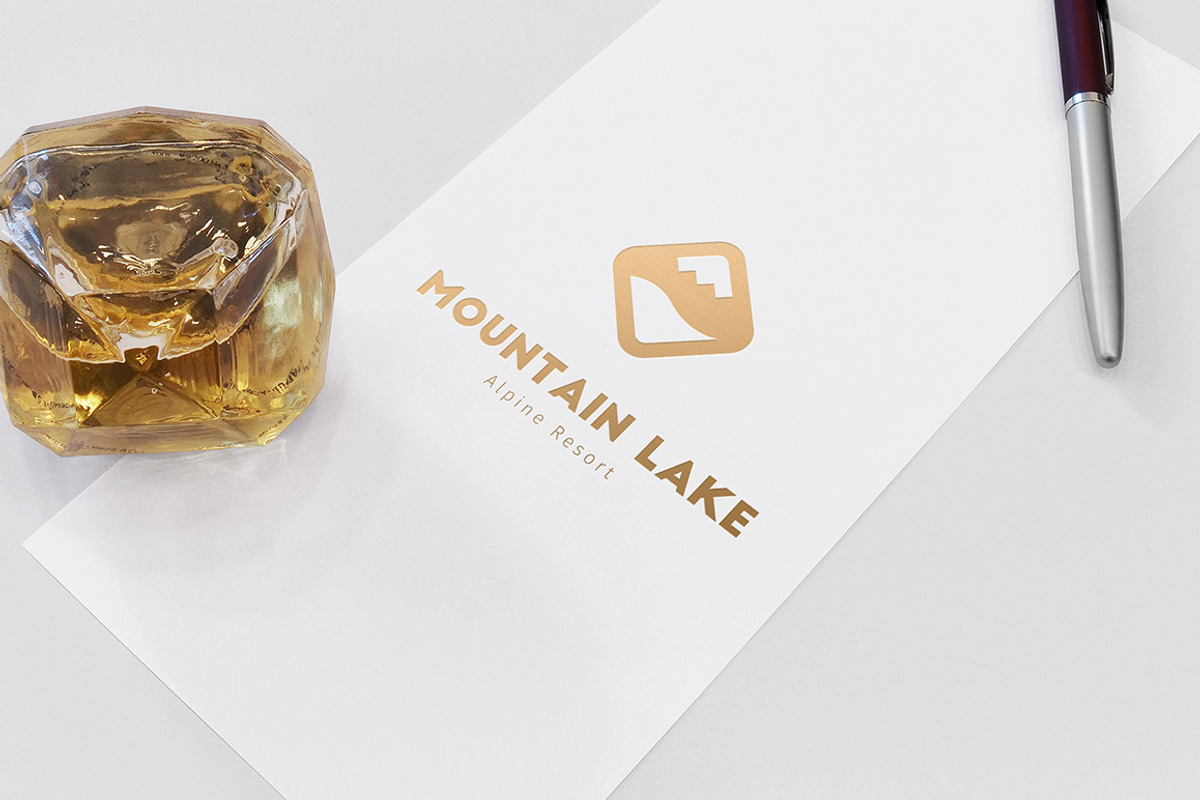 Mountain Lake Alpine Resort Logo, a Branding & Logo Template by blooon (Photo 5 of 5)