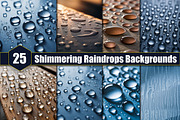 Shimmering Raindrops Background, a Background Graphic by protabsorkar11 (Thumbnail 1 of 4)