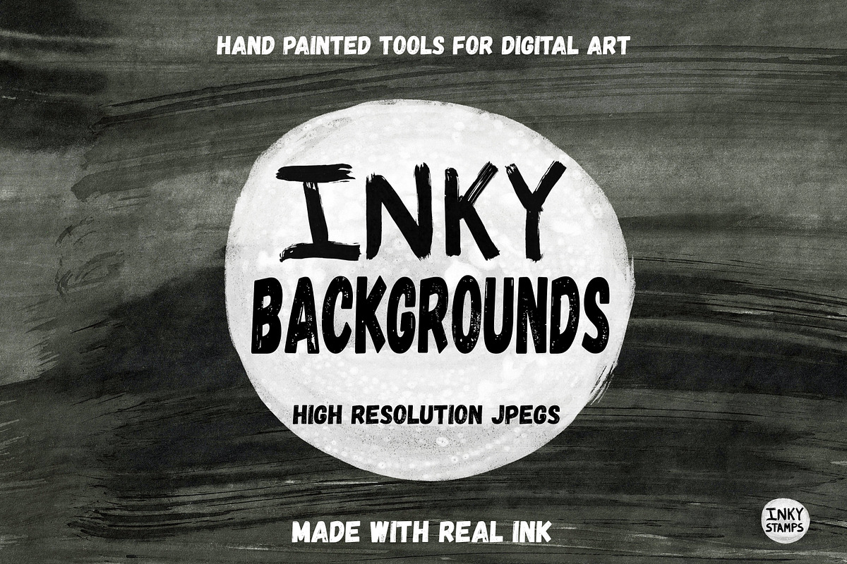 INKY Texture Backgrounds JPGS, a Background Graphic by INKY STAMP BRUSHES (Photo 1 of 9)
