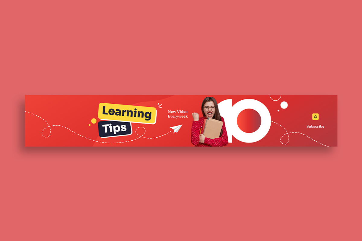 Study Tips Youtube Cover, a Social Media Template by MikroType Std (Photo 3 of 4)