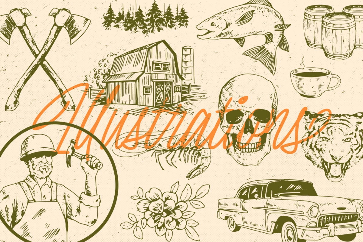 Krostenia - Monoline Script + Bonus, a Script Font by Letterhend Studio (Photo 4 of 9)