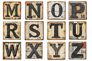 Antique Metal Crossword Letters PNG, an Illustration by SinaCreation (Thumbnail 3 of 5)
