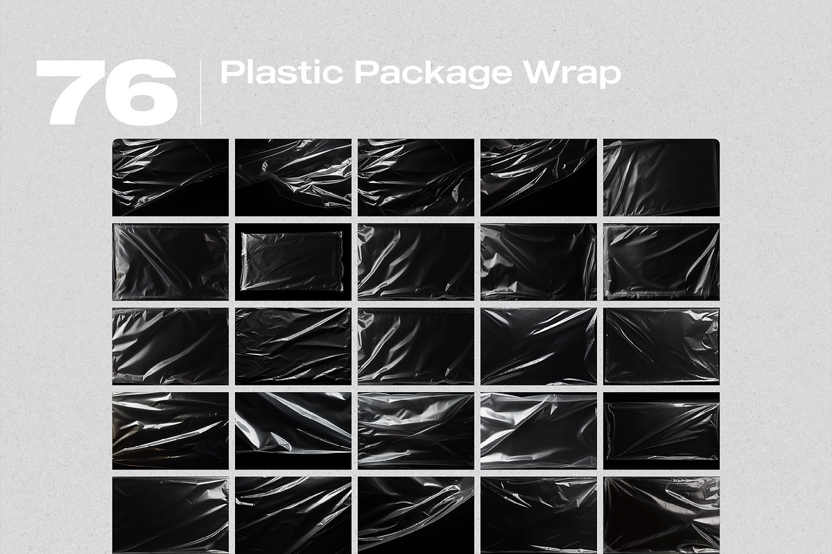 Plastic Package Wrap Effect Overlays, a Brushes & More by PhotoSpirit (Photo 9 of 9)