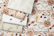 Watercolor Boho Fall Dusty Rose Set, a Decorative Illustration by Carol Lozove (Thumbnail 41 of 74)