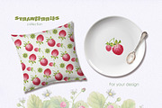 Strawberries watercolor, a Food Illustration by oKOLOstyle (Thumbnail 4 of 5)