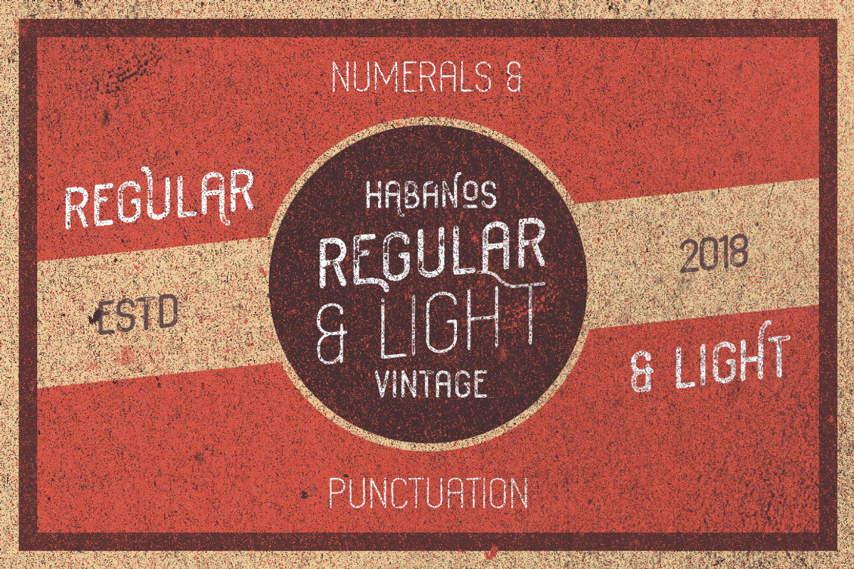 Habanos Retro Font preview 5