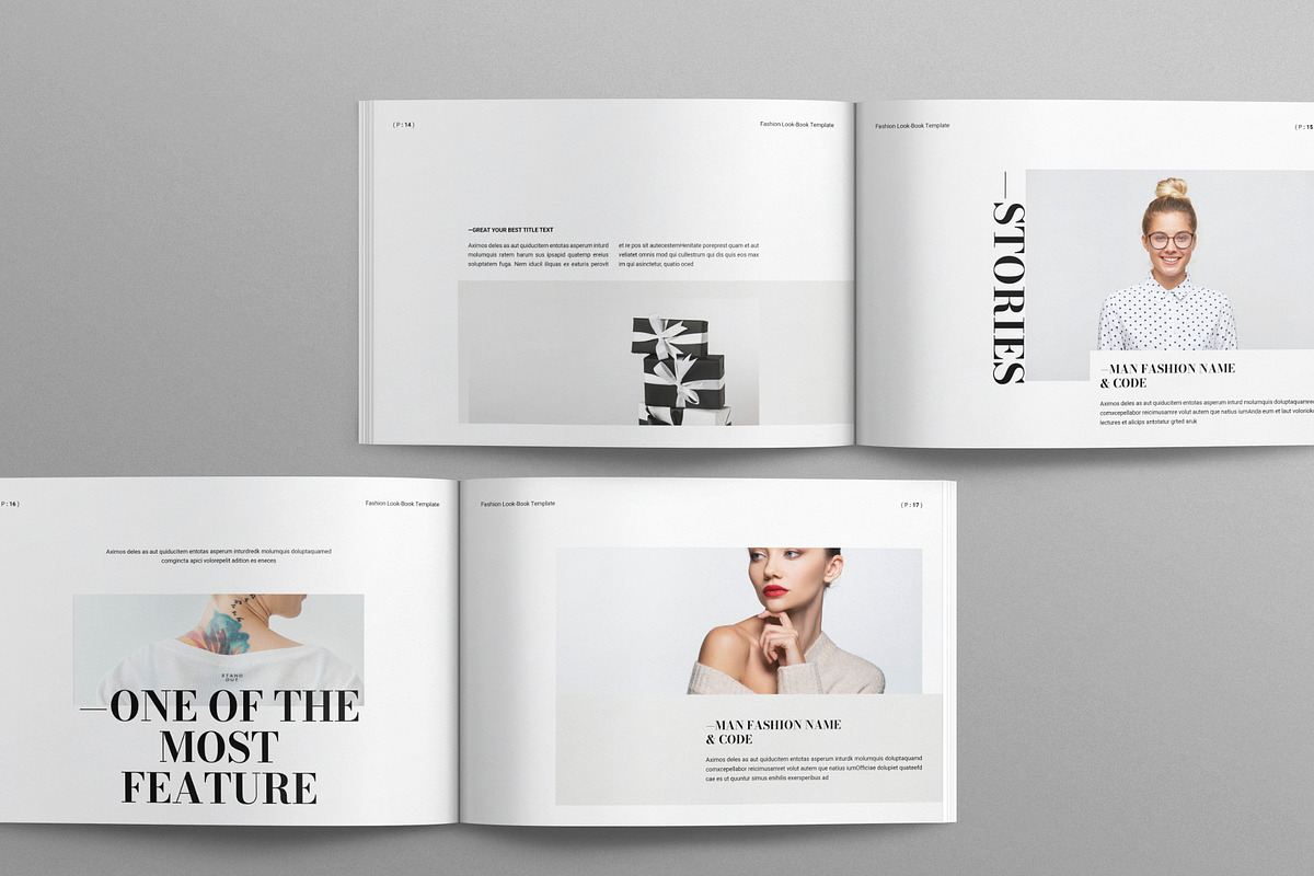 Fashion Lookbook Template Landscape, a Magazine Template by Work-Envance (Photo 6 of 12)