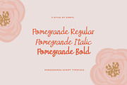 Pomegrande Script Typeface, a Script Font by Dawnside Graphic (Thumbnail 9 of 13)