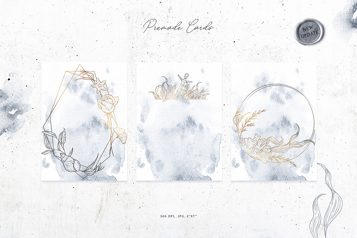 Mellifluous. Sea & Floral Graphics, a Texture Illustration by NiKO (Photo 18 of 20)