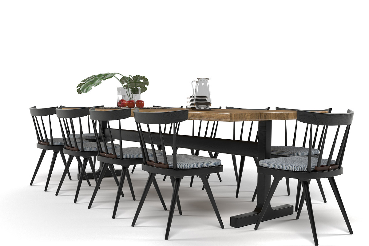 Dining furniture set 0508, a Furniture 3D Model by inDahouze (Photo 5 of 9)