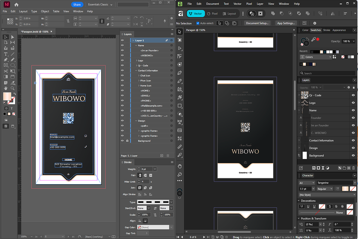 Paragon Business Card 5 Bundles, a Business Card Template by Ctrl space studio (Photo 8 of 9)