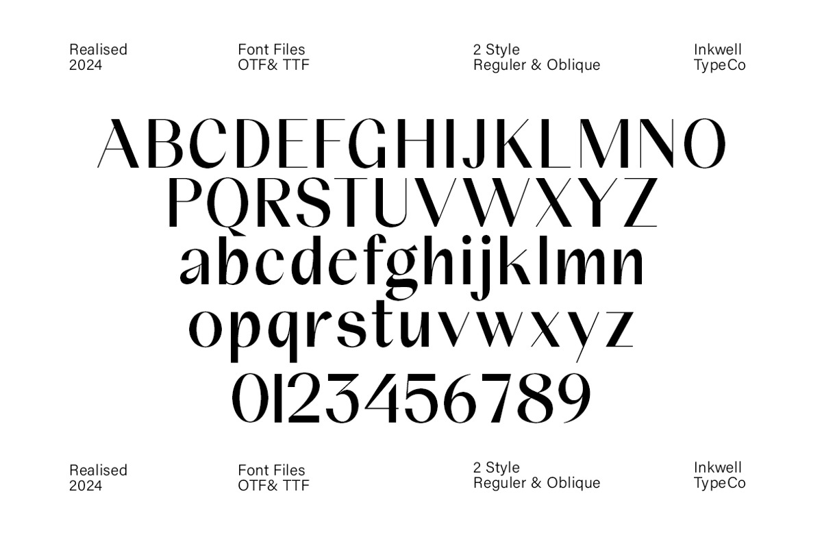 Arcane - 2 style font, a Sans Serif Font by InkwellTypeCo (Photo 8 of 8)