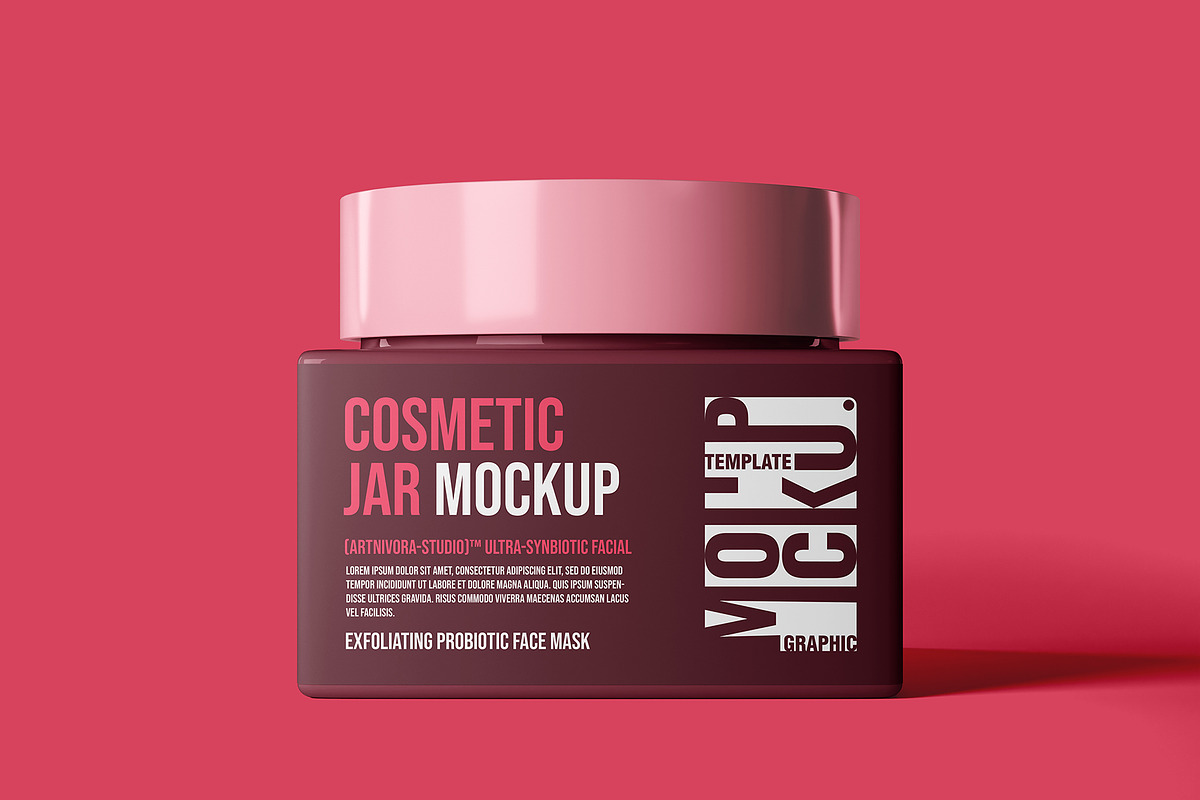 Cosmetic Jar Mockup Sets, a Packaging Mockup by Artnivora.Std (Photo 3 of 4)