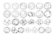 50 Bubble Procreate Stamps Brushes, a Brush Add-On by Procreate Sale (Thumbnail 4 of 6)