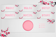 Sakura Stream Overlay, a Templates & Theme by StreamSkins (Thumbnail 3 of 5)