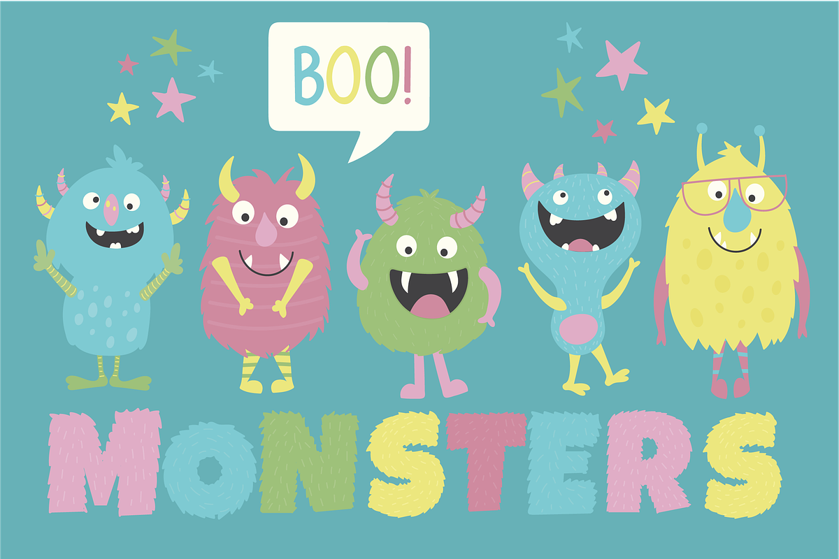 Monsters, an Animal Illustration by Poppymoondesign (Photo 1 of 3)