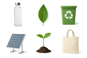 Eco icon sets with green themes and, an Illustration by Dvoevnore photos