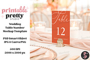 Verona Sunset Table Number Mockup, a Product Mockup by Printable Pretty Studio (Thumbnail 3 of 10)