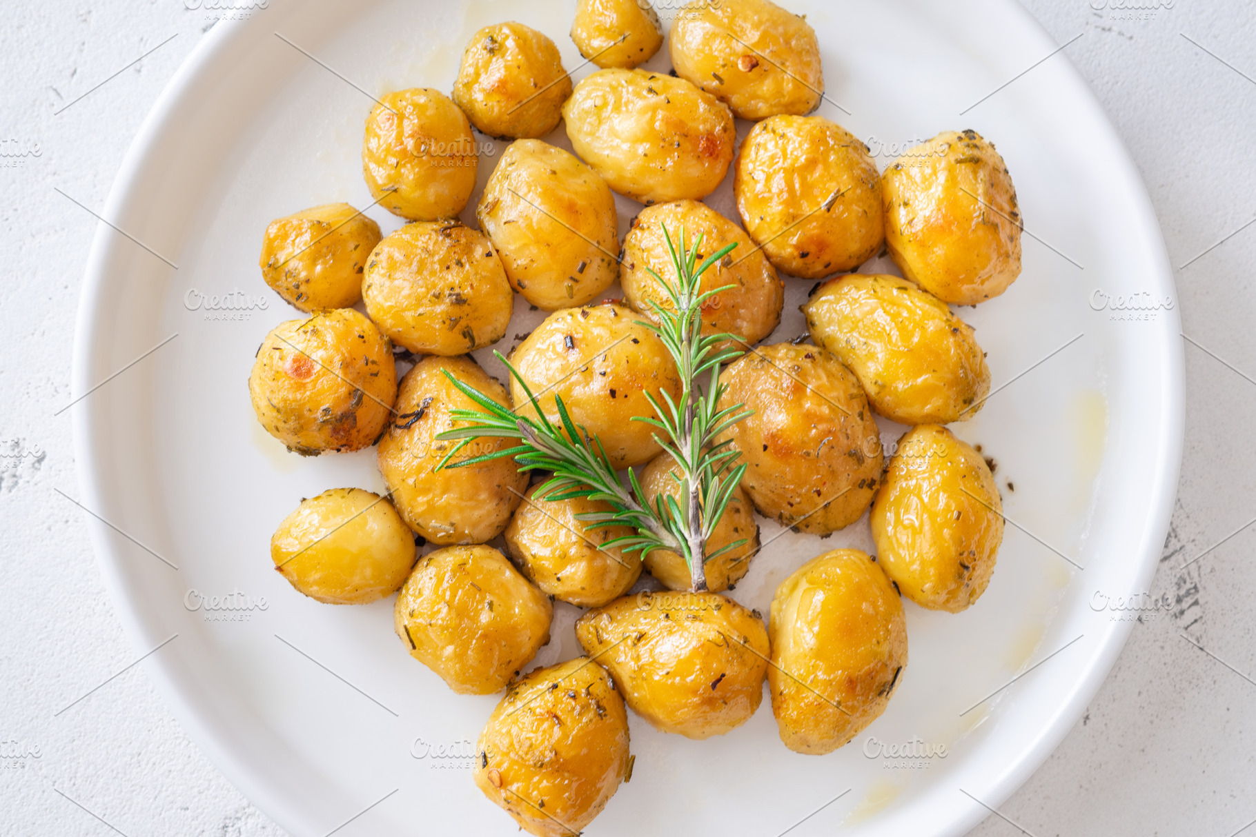 Oven baked baby potatoes, a Food & Drink Photo by Alexander Prokopenko