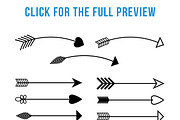 90+ Arrows Clipart Mega Bundle, a Decorative Illustration by The Digital Download Shop (Thumbnail 4 of 7)