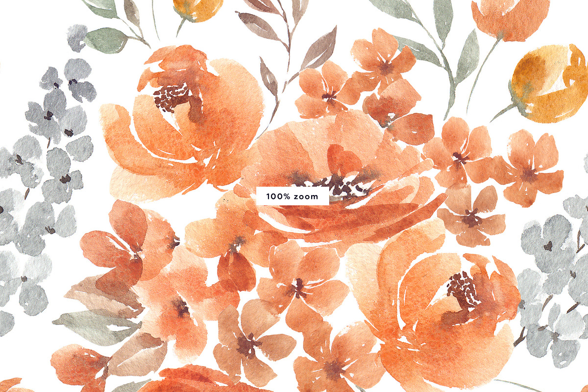 Bloom. Patterns & floral clipart, a Pattern Graphic by Tilling (Photo 7 of 8)