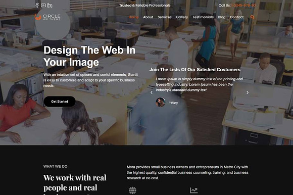 Startup Business WordPress Theme preview 6