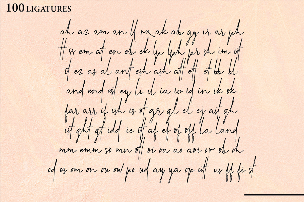 Sephira | Signature Font preview 7