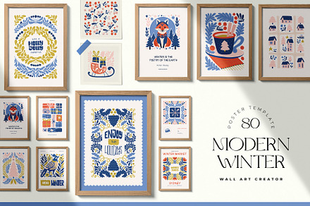 Modern Winter | Wall Art Creator, an Object Graphic by Leleka.Store
