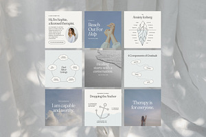 Therapist Social Kit - Canva