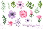 Valentine's Day Watercolor Clipart, an Illustration by TanataDesign (Thumbnail 6 of 6)