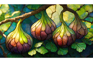 Brightly colored, abstract figs in a, an Abstract Photo by Igor Tichonow