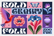 BOLD GRAINY FOLK, a Graphic by Cosmic Store (Thumbnail 1 of 12)